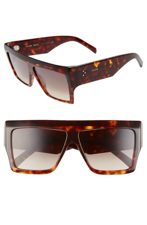 celine dion sunglasses men|Celine 60mm flat top sunglasses.